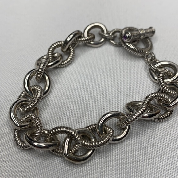 Judith Ripka .925 Braclet Maltese Cross 47g - Picture 4 of 6